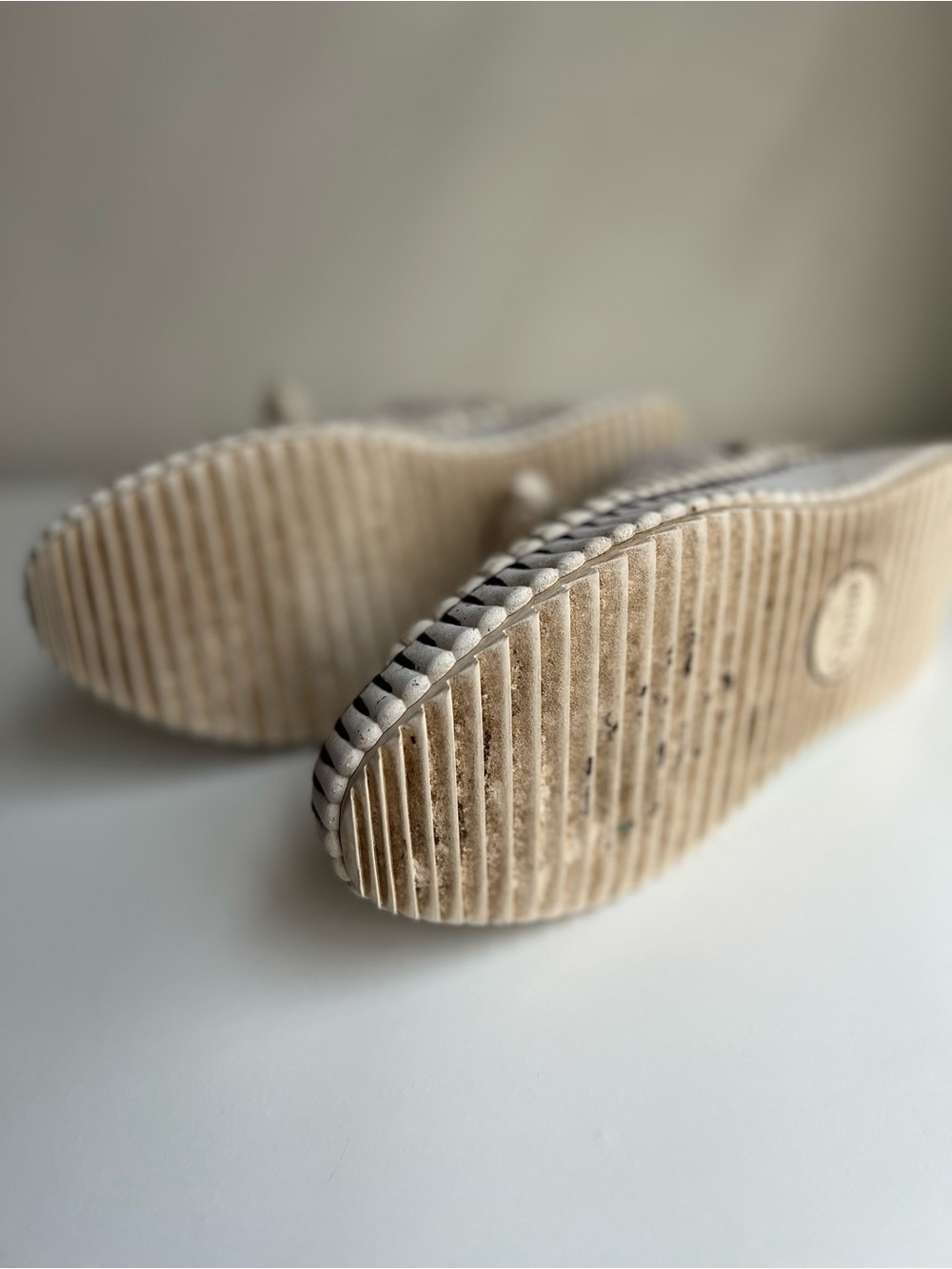 Chloe Neutral Woven Platform Sneakers - Picture 5 of 8